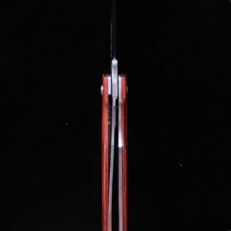 永尾かね駒製作所 HIGONOKAMI 肥後守 ライナーロックVG10割込マホガニーハンドル (70mm)