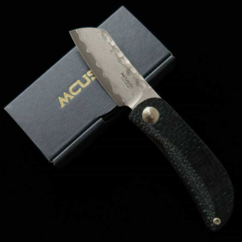 MCUSTA Petit VG-10 Damascus MC-0211D Black/Orange (45mm)
