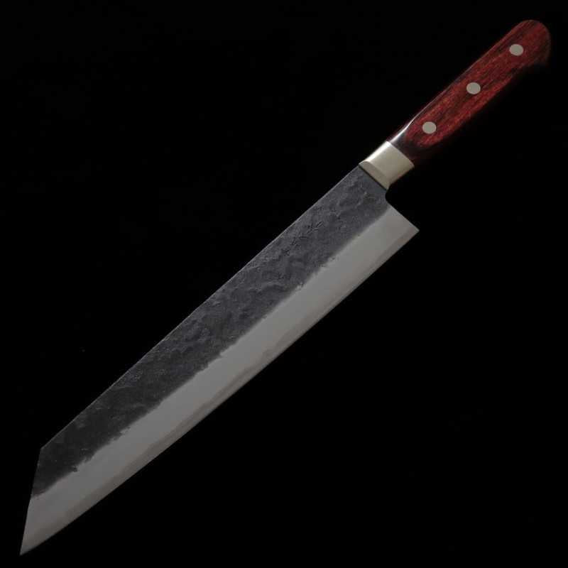 Miura MIURA Aogami Super Gyuto Kiritsuke, finition kuro-uchi nashiji (240 mm)