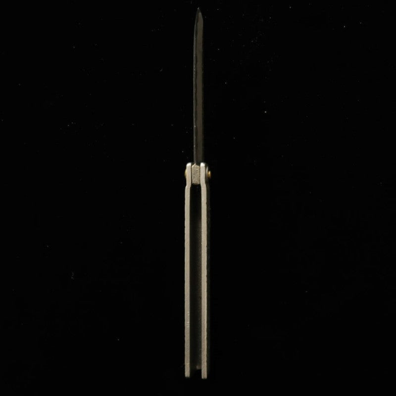 Tomita Higo knife iron forged hammered white steel (75mm)