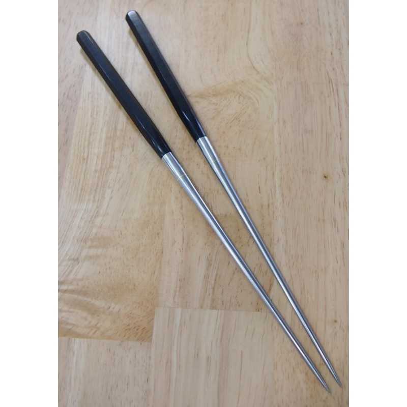 Moribashi Honyaki madeira compensada preta cabo hexagonal (290/320mm)