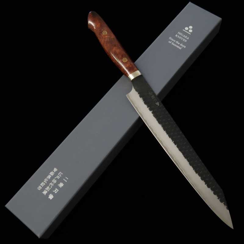 Sujihki NIGARA SG2 Martelado Black Cabo Karin Personalizado (255mm)