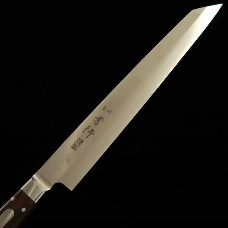 Sakai Takayuki Grand Chef SP Série Type I, acier spécial, Kirituke Yanagiba, fourreau noir (260 mm)