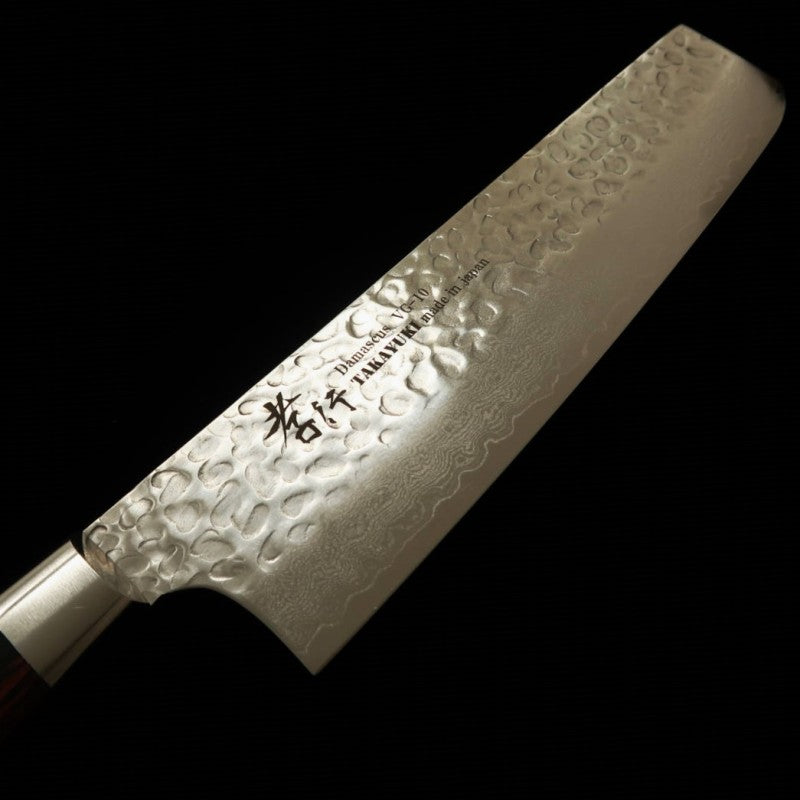Nakiri SAKAI TAKAYUKI VG-10 Damascus 33-ply Hammered (160mm)