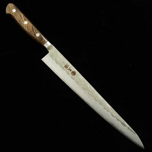 MIURA Sujihiki Ginsan with Stainless Steel and Dark Brown Handle (240/270mm)