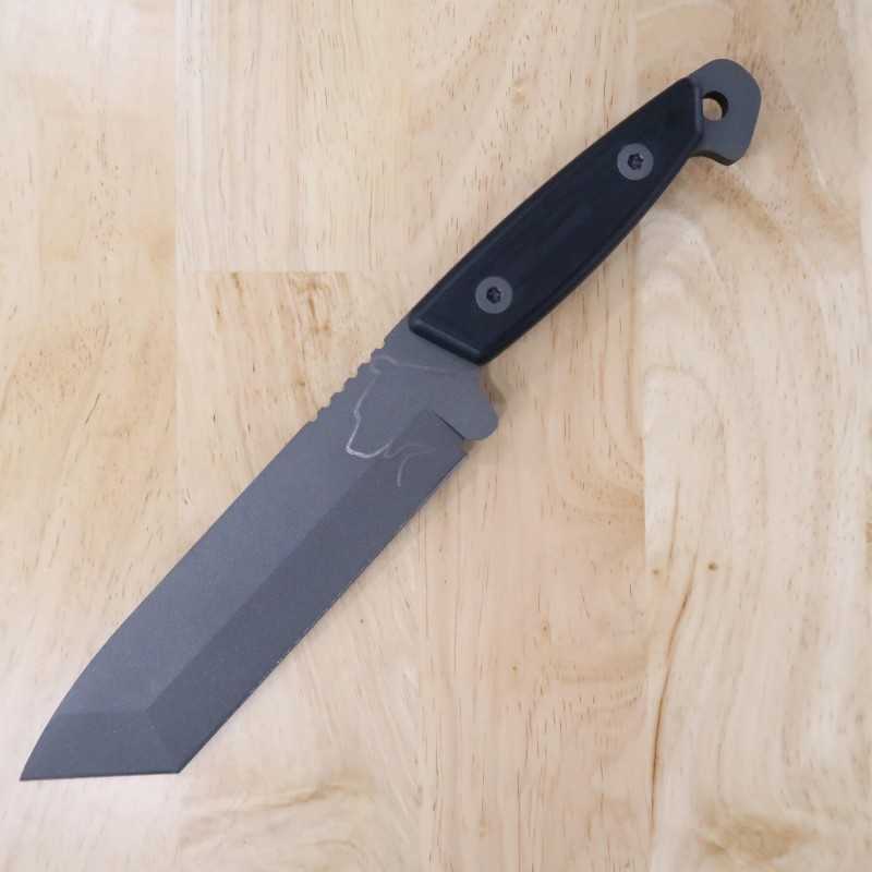 TURQ GEAR System-M Bear Tanto Sleipner Steel G10 Cerakote Tungsten Gray (66mm) Color: Gray