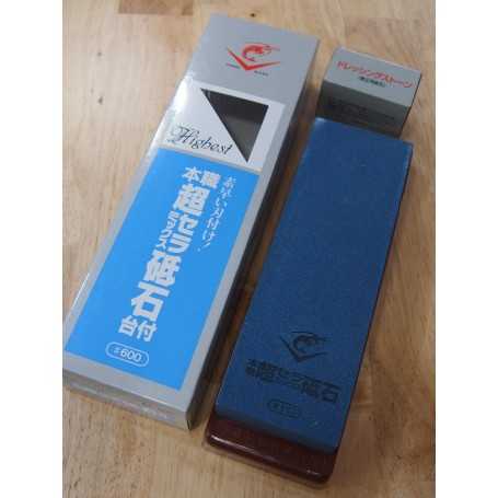 NANIWA Super Ceramic CHOSERA whetstone with Stand, #600