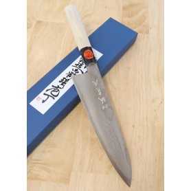 Faca japonesa do chef gyuto SHIGEKI TANAKA Vg-10 damascus - Tam:210mm