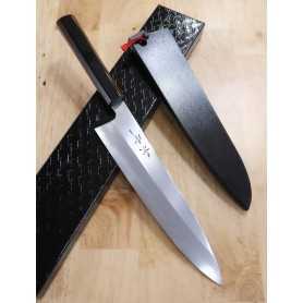 Faca japonesa do chef wagyuto KAGEKIYO Série Urushi Kuroro Aço carbono blue steel no.1 tam:24/27cm