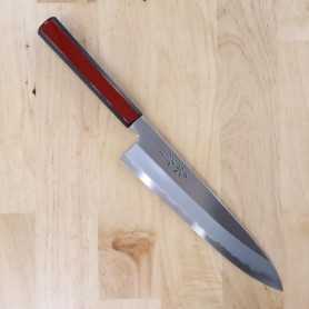 Faca japonesa do chef wagyuto KAGEKIYO Série Urushi Akaro Aço carbono white steel no.1 tam:24cm