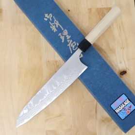 Faca japonesa do chef gyuto - MASAKAGE- Shimo - Shirogami 2 damascus - Tam:21/24cm