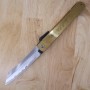 Canivete HIGONOKAMI - Tamanho XL - Aço Carbono aogami - Cabo dourado - Tamanho : 120mm