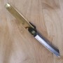 Canivete HIGONOKAMI - Tamanho XL - Aço Carbono aogami - Cabo dourado - Tamanho : 120mm