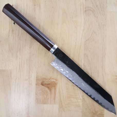 Faca japonesa gyuto kiritsuke - Redorca - damasco Aogami 2 - série especial midare montan - Tamanho:24cm