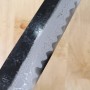 Faca japonesa gyuto kiritsuke - Redorca - damasco Aogami 2 - série especial midare montan - Tamanho:24cm