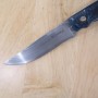 SHIN KNIVES - SHINJI IKEDA Green Layer Carbon Hunter VG10 Damascus Green Layered Carbon Fiber Handle 10.5cm