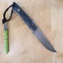 SHIN KNIVES - SHINJI IKEDA Green Layer Carbon Hunter VG10 Damascus Green Layered Carbon Fiber Handle 10.5cm