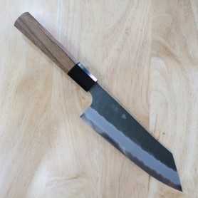 Faca japonesa bunka - NIGARA - Kurouchi Tsuchime - Super Blue steel - Tam: 18cm
