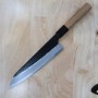 Faca japonesa do chef gyuto - NIGARA - Kurouchi Tsuchime - SG2 - Tam: 21cm