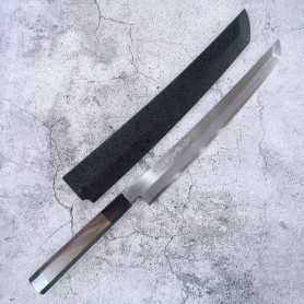 Faca japonesa sakimaru takobiki SAKAI TAKAYUKI - Zangetsu ginsan inoxidável - Tamanho:30cm