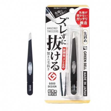 Pinça com ponta diagonal GREEN BELL Série Odoroki no ke nuki black gt-233