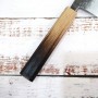 Faca Tsubaki Japonesa - MIYAZAKI KAJIYA - Revestida de aço inoxidável - Aogami 2 - Cabo de madeira de carvalho - Tamanho: 18 cm