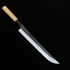 Faca japonesa Sakimaru Sujihiki - NIGARA - Kurouchi Tsuchime - SG2 - Tamanho: 27/30cm