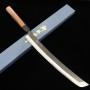 Faca japonesa sakimaru sujihiki MIURA Carbon blue 1 black finished ...