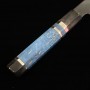 Faca Japonesa Gyuto - KAGEKIYO - Aço carbono blue 1 damascus - Cabo customizado - Tam: 24cm