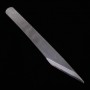 Kiridashi japonês feito à mão MASUDA Aço carbono branco 2 com acabamento preto Tamanho: 24/30 mm