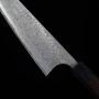 Faca japonesa para chef gyuto - MASAKAGE - Damasco VG-10 - Série Kumo - Tam: 24cm
