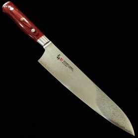 Faca japonesa do chef gyuto ZANMAI - Série classic pro damascus fla...