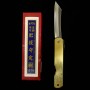 Faca japonesa Higonokami - Nagao Kanekoma - Série Zodíaco Animal Coelho - Aço Carbono Azul - Tamanho: 73mm