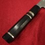 【Chef Hiro ✕ Miura faz uma colaboração】Faca japonesa Kandokoro Kiritsuke Gyuto largo - Inox Ginsan - Cabo de ébano - Tam: 24 cm