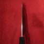 【Chef Hiro ✕ Miura faz uma colaboração】Faca japonesa Kandokoro Kiritsuke Gyuto largo - Inox Ginsan - Cabo de ébano - Tam: 24 cm