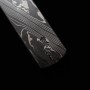 kiridashi kogatana MASUDA YOSHIHIDE- white steel - black damascus - Size:7cm