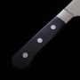 Faca japonesa Santoku - MIURA - Inox Molybdneum- com concavos - Cabo em madeira - Tam: 16cm