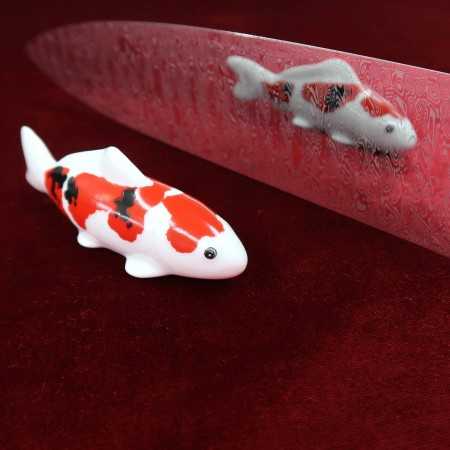 Japanese Chef Gyuto Knife - SK Japan SHISUI - Damasteel - Mirrored - Honyaki - Carbon-Fiber Handle - Size: 24cm