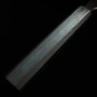 Faca Chef japonesa Gyuto - Miura Knives - Shirogami N.1 - Acabamento Migaki - Madeira Zelkova Indigo - Tam: 21cm
