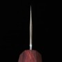 Faca japonesa Nakiri - Miura Knives - Ginsan - Hanakasumi - Cabo em madeira - Tam: 16.5cm