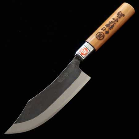 Faca japonesa para caça - IKENAMI HAMONO - Aço carbono white 1 e inox - Tam:15/18cm