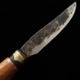 Faca japonesa Petty - KANIMAN KAJI KOUBOU - Feita de mola (carbono) - Acabamento black - Tam: 9cm