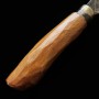 Faca japonesa Petty - KANIMAN KAJI KOUBOU - Feita de mola (carbono) - Acabamento black - Tam: 9cm