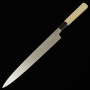 Japanese Yanagiba Knife - SAKAI KIKUMORI - Kikuzuki Gin series - Stainless Ginsan steel - Size: 27cm