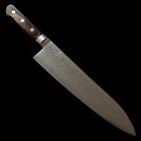 Faca japonesa do chef gyuto MIURA Uzunami Niquel damascus Tam:21cm