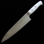 Faca japonesa do chef gyuto TAKESHI SAJI -Aço damascus R2 diamond finish -corian handle- Tam:21cm