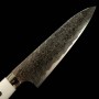 Faca japonesa do chef gyuto TAKESHI SAJI -Aço damascus R2 diamond finish -corian handle- Tam:21cm