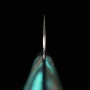 Faca chef Japonesa Gyuto - NIGARA - Inox SG2 - Acabamento martelado - Cabo turquesa - Tam: 24cm