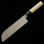 Faca japonesa Kamagata Usuba - MIURA - Carbono shirogami No.2 - Acabamento Kasumi - Tam: 18/19.5/21cm