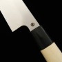 Faca japonesa Kamagata Usuba - MIURA - Carbono shirogami No.2 - Acabamento Kasumi - Tam: 18/19.5/21cm